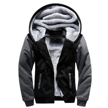 Men's Camo Fleece Winter Jacket