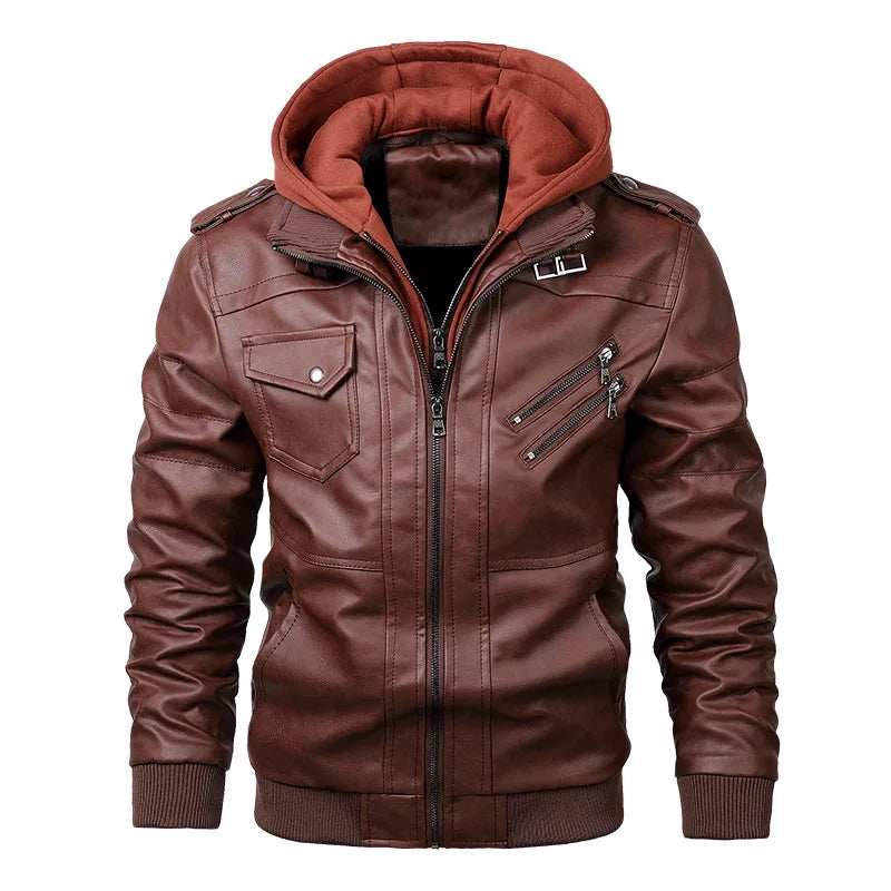Men's PU Leather Biker Jackets