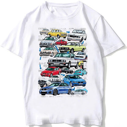 Retro E30 M3 & E34 M5 Euro Tee