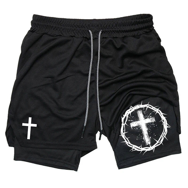 Men's Holy 2-in-1 Performance Gym Shorts