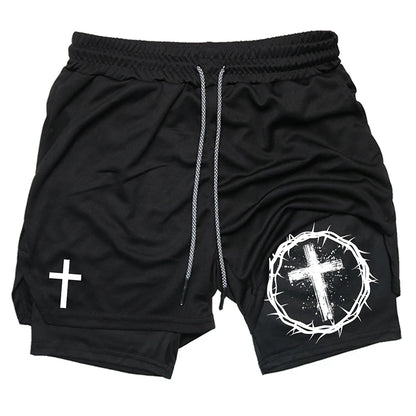 Men's Holy 2-in-1 Performance Gym Shorts