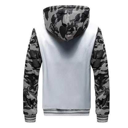 Men's Camo Fleece Winter Jacket