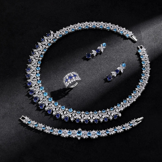 2025 Cubic Zirconia Bridal Ring Set