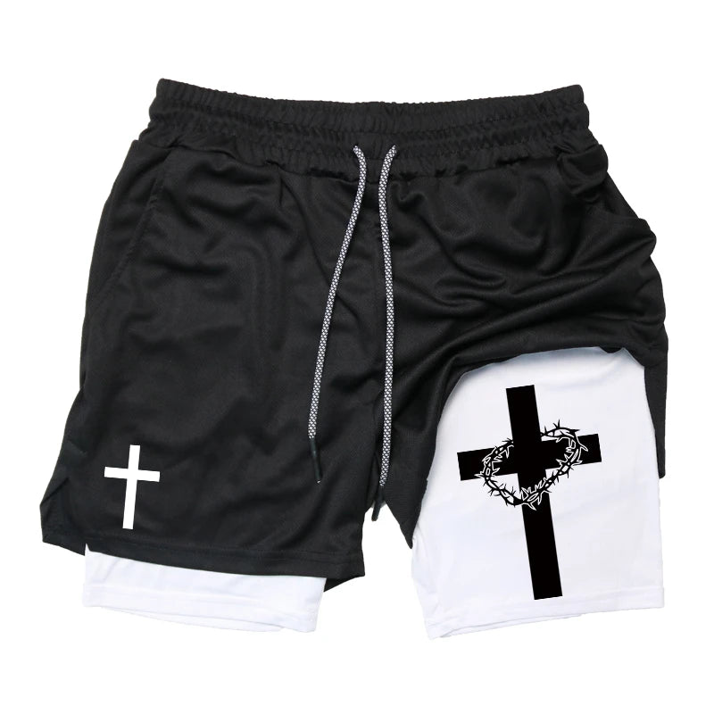 Men's Holy 2-in-1 Performance Gym Shorts