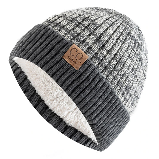 Two-Tone Fleece-Lined Beanie