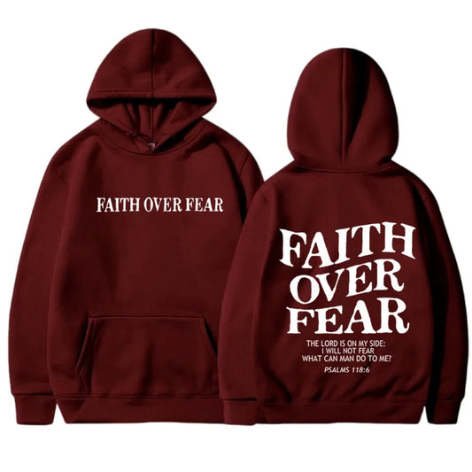 'FAITH OVER FEAR' Harajuku Hoodie