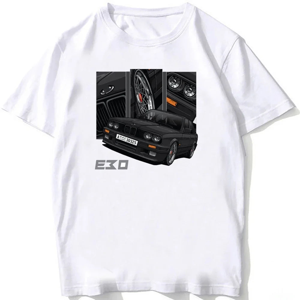 Retro E30 M3 & E34 M5 Euro Tee