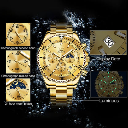 Premium Moonphase Chronograph Stainless Watch