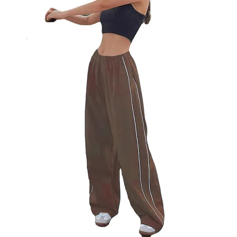 Y2K Drawstring Cargo Parachute Pants