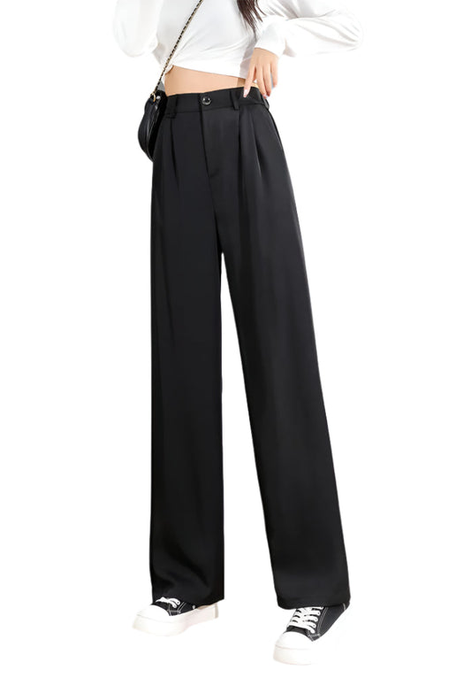 Women's High-Waist Wide-Leg Suit Pants