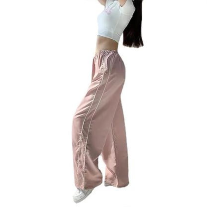 Y2K Drawstring Cargo Parachute Pants