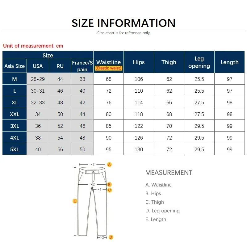 Men's Elastic Waist Straight Jogger Pants