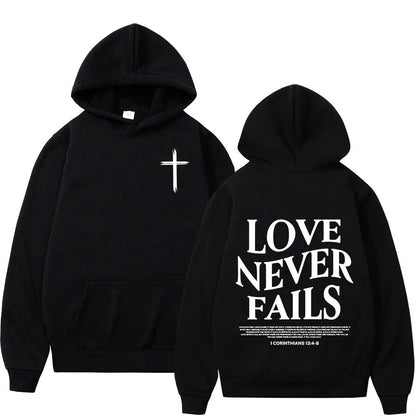 Christian 'Faith Over Fear' Bible Verse Hoodies