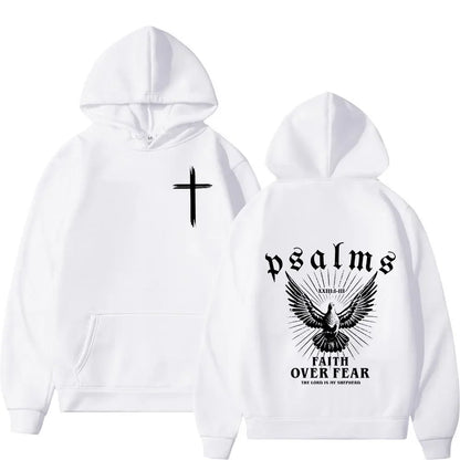 Christian 'Faith Over Fear' Bible Verse Hoodies