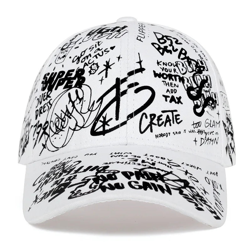 Geo Letter Snapback Cap