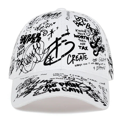 Geo Letter Snapback Cap