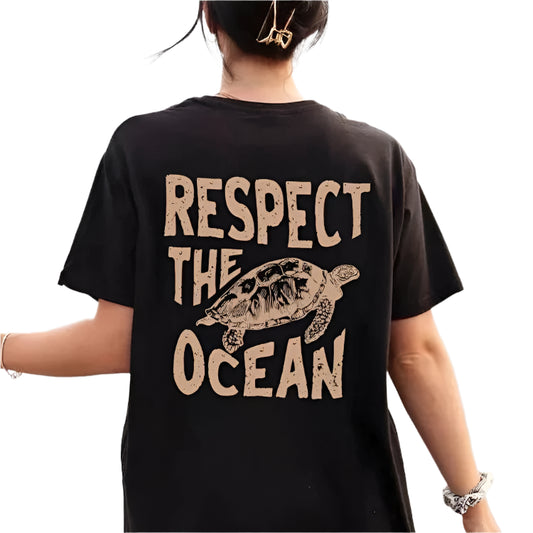 "Respect The Ocean" Turtle Tee