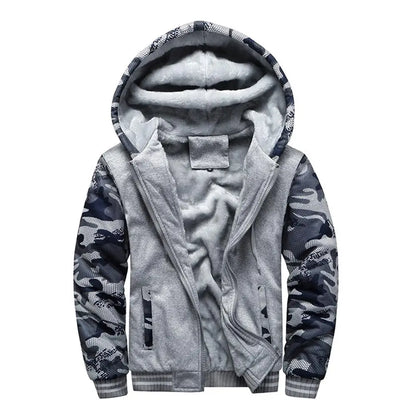 Men's Camo Fleece Winter Jacket