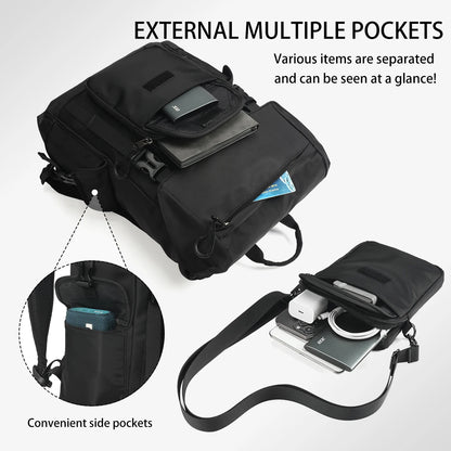 Multi-functional Modular Backpack With Removable Small Shoulder Bags