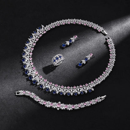 2025 Cubic Zirconia Bridal Ring Set