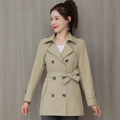 Women's 2024 Belted Spring Windbreaker