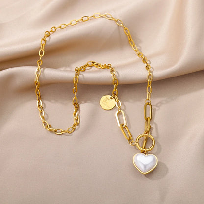 315L Gold Heart Layered Necklace