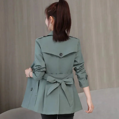 Women's 2024 Belted Spring Windbreaker