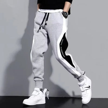 Men's Black Streetwear Joggers