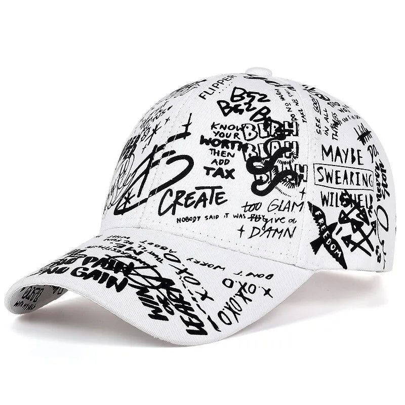 Geo Letter Snapback Cap