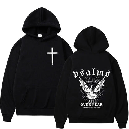 Christian 'Faith Over Fear' Bible Verse Hoodies