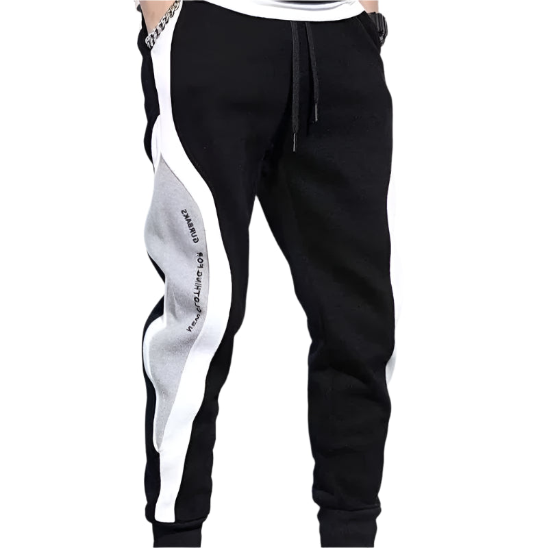 Men's Black Streetwear Joggers