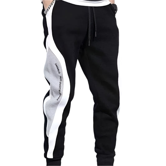 Men's Black Streetwear Joggers