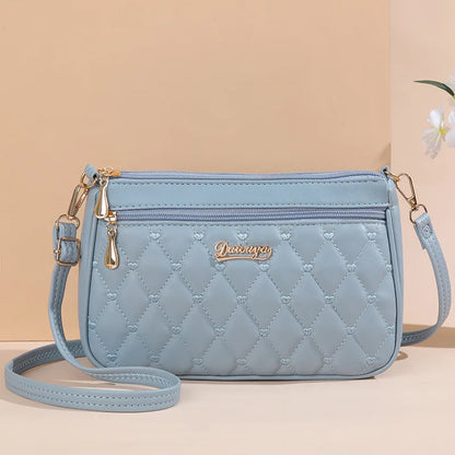 'Sac a Main' Ladies Embroidered Leather Messenger Handbag