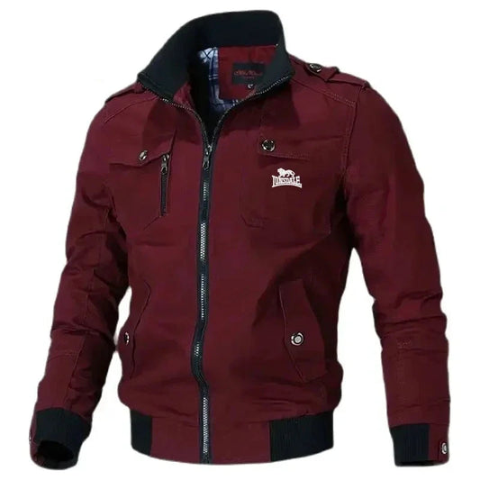 Men's Multi-functional Embroidered Cotton Varsity Jacket (2024)