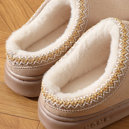 Fluffy Winter Platform Slippers