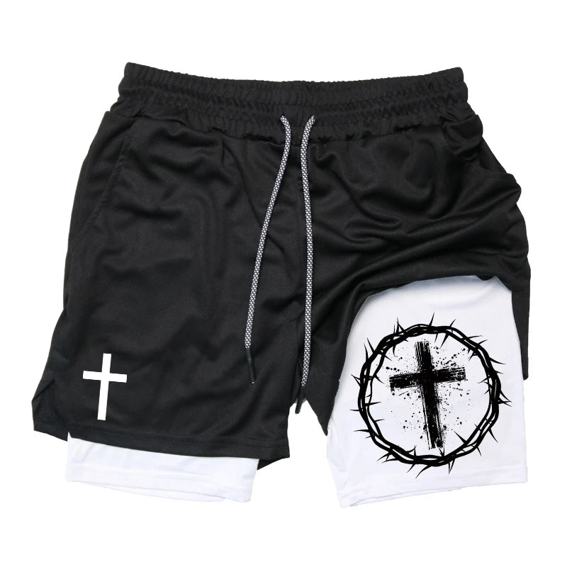 Men's Holy 2-in-1 Performance Gym Shorts