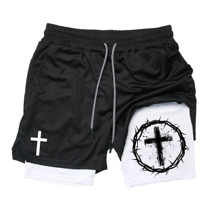 Men's Holy 2-in-1 Performance Gym Shorts