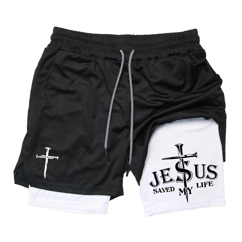Men's Holy 2-in-1 Performance Gym Shorts