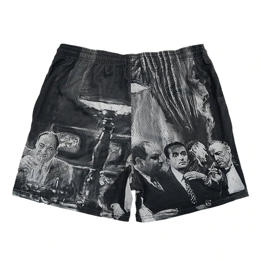 'Rose Design' Embroidery Fitness Shorts