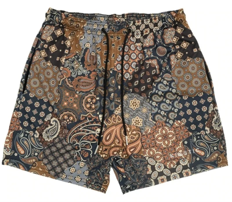 'Rose Design' Embroidery Fitness Shorts