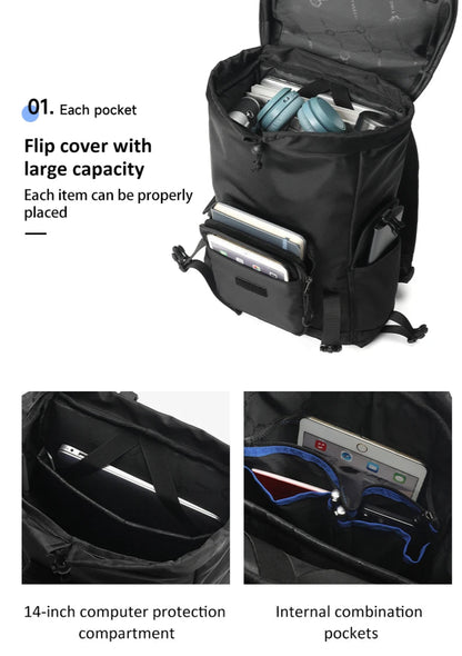 Multi-functional Modular Backpack With Removable Small Shoulder Bags