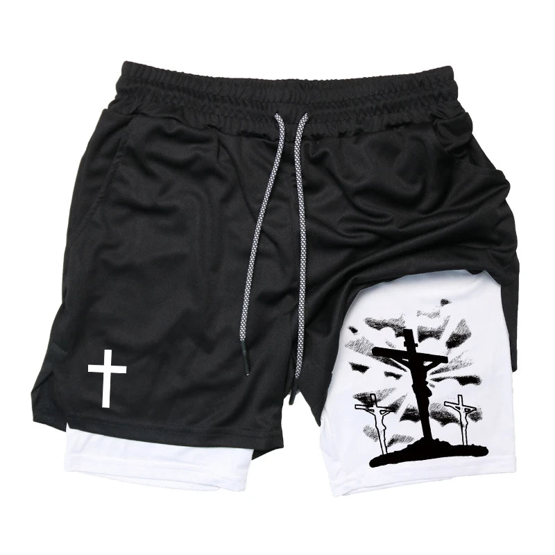 Men's Holy 2-in-1 Performance Gym Shorts