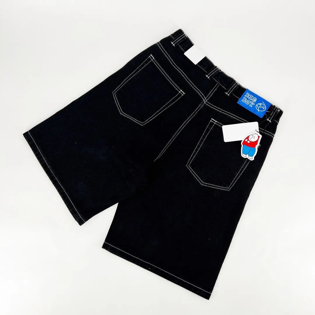 BigBoy Cartoon Graphic Denim Jorts