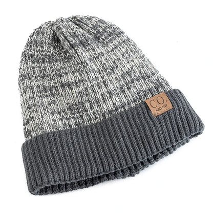 Two-Tone Fleece-Lined Beanie