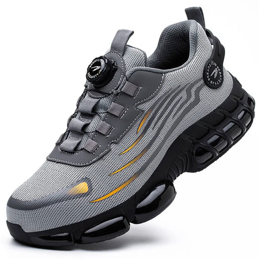 Men's Rotating-Lace Safety Work Shoes