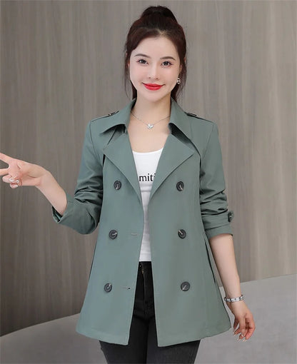 Women's 2024 Belted Spring Windbreaker