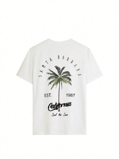 100% Cotton Galafonia Coconut Palm Tee