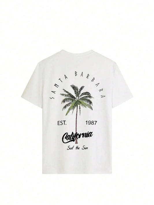 100% Cotton Galafonia Coconut Palm Tee