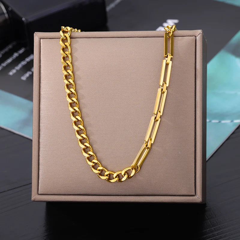 315L Gold Heart Layered Necklace