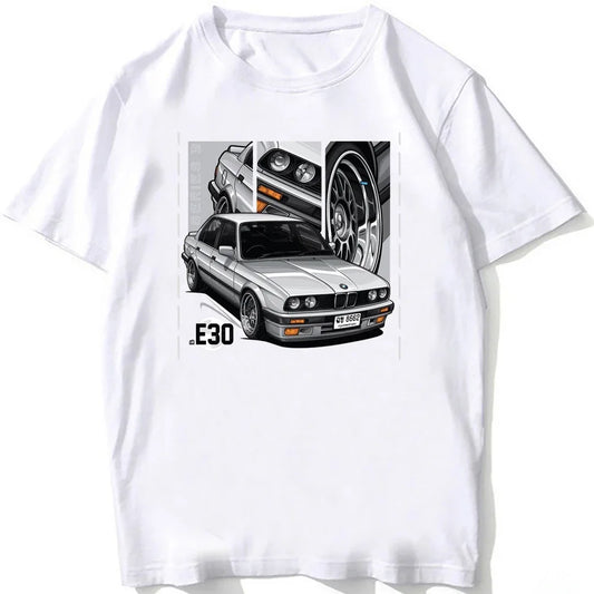Retro E30 M3 & E34 M5 Euro Tee